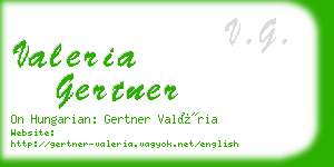 valeria gertner business card